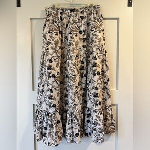 Floral Print Maxi Skirt